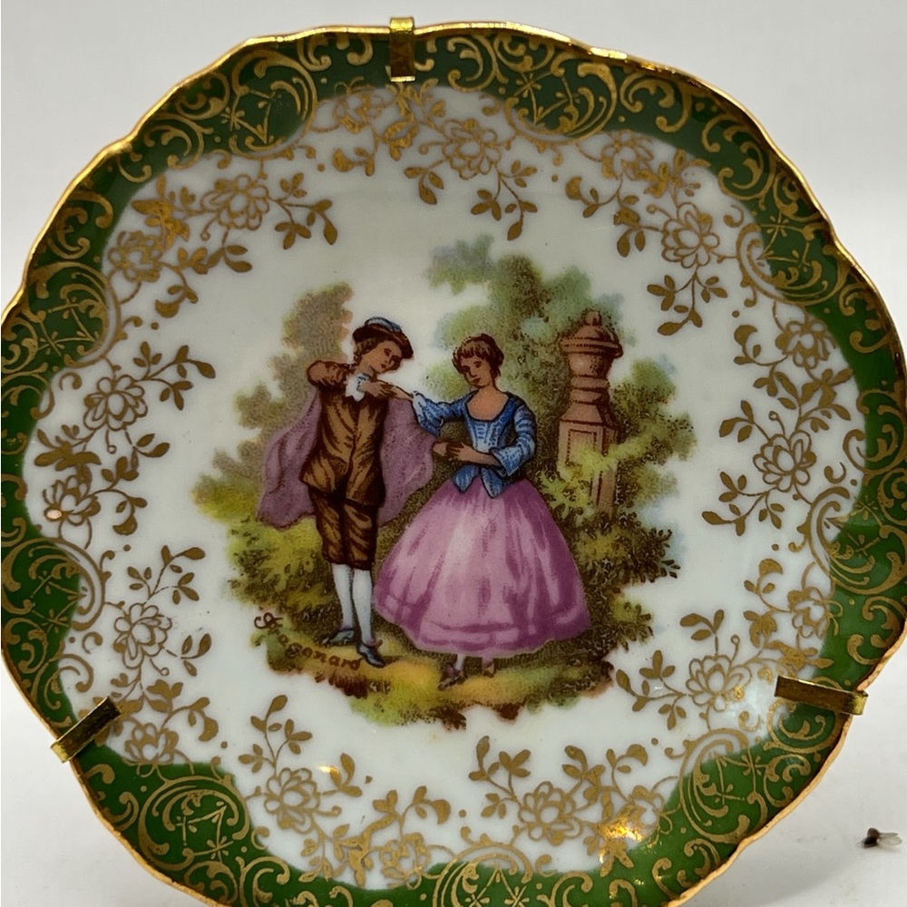 Miniature Porcelain Plate Limoges - Picture 3 of 4